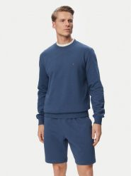 Tommy Hilfiger Bluza MW0MW37237 Niebieski Regular Fit. Niebieskie bluzy męskie Tommy Hilfiger, m, bez wzorów, z bawełny, bez ramiączek, bez kaptura. Za 409.99 zł.