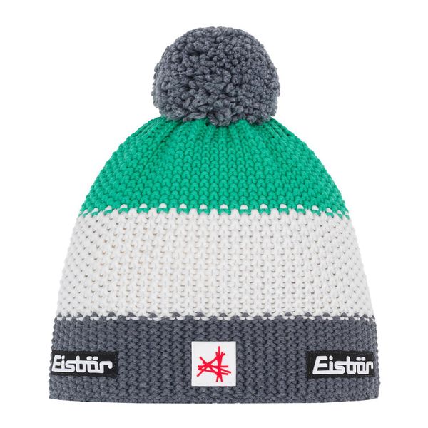 Czapka Eisbar Star Pompon MÜ SA. Zielone czapki damskie Eisbar, bez wzorów, z wełny, retro. Za 205.51 zł.