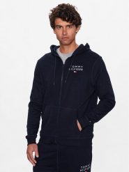 Tommy Hilfiger Bluza UM0UM02879 Granatowy Regular Fit. Niebieskie bluzy męskie Tommy Hilfiger, m, bez wzorów, z bawełny, bez ramiączek, bez kaptura. Za 339.99 zł.
