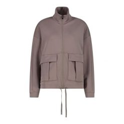Bluza modalowa z dużą kieszenią damska CMP. Białe bluzy damskie CMP, l, bez wzorów, z tkaniny, sportowe, bez ramiączek, bez kaptura. Za 312.50 zł.