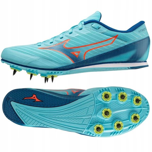 Mizuno Buty sportowe męskie Buty kolce X FIRST 2 (U1GA233001). Buty sportowe męskie Mizuno, bez wzorów, bez zapięcia. Za 177.78 zł.