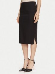 Rinascimento Spódnica ołówkowa CFC0130146003 Czarny Slim Fit. Czarne spódnice damskie Rinascimento, l, bez wzorów, z syntetyku, ołówkowe. Za 399.99 zł.