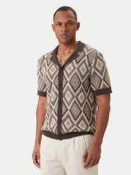 JOOP! Jeans Koszula Diamor 30101667 Brązowy Regular Fit. Brązowe koszule męskie JOOP! Jeans, m, bez wzorów, z bawełny, bez kołnierzyka, bez ramiączek. Za 435.99 zł.