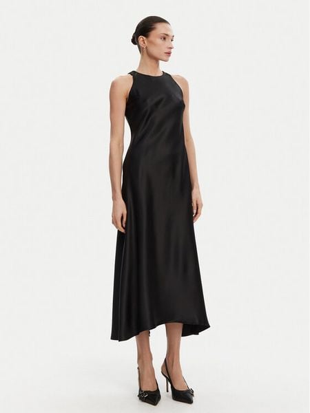 ACCESS FASHION Sukienka koktajlowa 53-3318-107 Czarny Regular Fit. Czarne sukienki damskie ACCESS FASHION, xs, bez wzorów, z syntetyku, wizytowe, bez kołnierzyka, bez ramiączek. Za 299.99 zł.