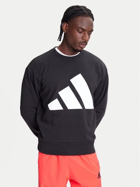 Adidas Bluza Essentials Big Logo JE8949 Czarny Regular Fit. Czarne bluzy męskie Adidas, l, bez wzorów, z bawełny, bez ramiączek, bez kaptura. Za 149.99 zł.