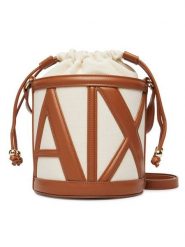 Armani Exchange Torebka XW002183 AF22635 M6261 Brązowy. Brązowe torebki do ręki damskie Armani Exchange, bez wzorów, z materiału, bez dodatków. Za 569.99 zł.