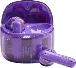 Słuchawki JBL Tune Flex NC TWS Ghost fioletowe (JBLTFLEXGPUR). Fioletowe słuchawki bezprzewodowe JBL. Za 321.34 zł.
