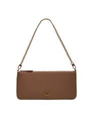 PINKO Torebka Horizontal Flat AI 24-25- PCPL 102747 A0F1 Brązowy. Brązowe torebki do ręki damskie Pinko, bez wzorów, ze skóry, bez dodatków. Za 679.99 zł.