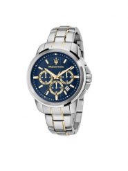 Maserati Zegarek Successo R8873621036 Srebrny. Szare, analogowe zegarki męskie maserati, bez wzorów, srebrne. Za 1,350.00 zł.