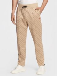 Guess Spodnie dresowe Korbin Z2BB05 FL04Q Beżowy Regular Fit. Brązowe spodnie sportowe męskie Guess, m, z aplikacjami, z dresówki. Za 389.99 zł.