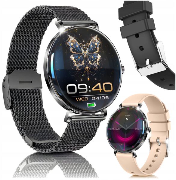 Smartwatch JG Smart V85 Czarny. Czarne zegarki smartwatch JG Smart, bez wzorów. Za 229.99 zł.
