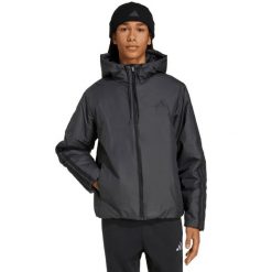 Męska kurtka adidas Essentials Climawarm Insulated Hooded czarna. Czarne kurtki męskie Adidas, m, bez wzorów, z poliesteru, bez kaptura. Za 303.99 zł.