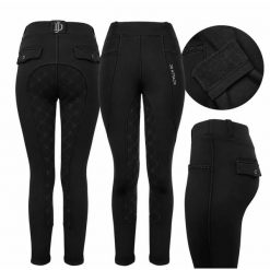 Legginsy zimowe ocieplane damskie Loreen. Czarne legginsy damskie JD ATTACK, bez wzorów, z elastanu. Za 349.99 zł.