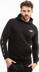 Puma Bluza męska Puma ESS Tape Hoodie FL czarna 849040 01 XL. Czarne bluzy męskie Puma, m, bez wzorów, bez kaptura. Za 240.18 zł.