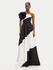 Babylon Sukienka wieczorowa S00873 Czarny Regular Fit. Czarne sukienki damskie Babylon, s, bez wzorów, z syntetyku, wizytowe, bez kołnierzyka, bez ramiączek. Za 1,509.00 zł.