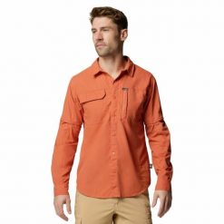 Koszula męska Columbia Skien Valley Long Sleeve Shirt z długim rękawem. Brązowe koszule męskie Columbia, m, bez wzorów, sportowe, bez kołnierzyka, bez ramiączek. Za 319.99 zł.