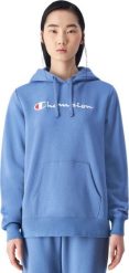 Champion Bluza damska Champion Hooded niebieska 117529 BS099 XL. Niebieskie bluzy damskie Champion, xl, bez wzorów, bez ramiączek, bez kaptura. Za 223.98 zł.