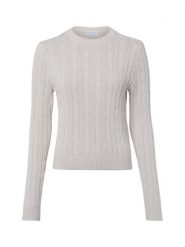 Marie Lund Sweter z dzianiny Kobiety Bawełna beżowy, XL. Brązowe swetry nierozpinane damskie Marie Lund, xl, bez wzorów, z bawełny, bez kołnierzyka, bez ramiączek. Za 199.95 zł.