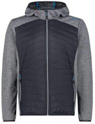 Kurtka przeciwdeszczowa CMP Hybrid Man Fix Hood. Szare kurtki sportowe męskie CMP, m, bez wzorów, z elastanu, bez kaptura. Za 261.99 zł.