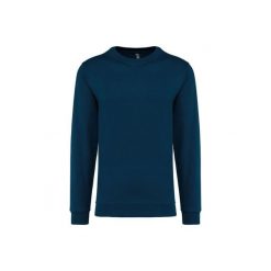 Bluza z okrągłym dekoltem Kariban. Niebieskie bluzy damskie KARIBAN, xs, bez wzorów, z bawełny, klasyczne, bez ramiączek, bez kaptura. Za 128.50 zł.