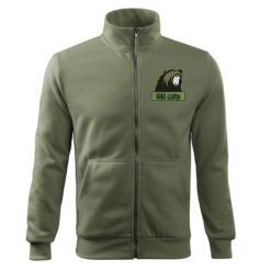 Bluza z haftowanym logiem Wild Camp L. Zielone bluzy męskie WILD CAMP, l, bez wzorów, bez ramiączek, bez kaptura. Za 160.00 zł.