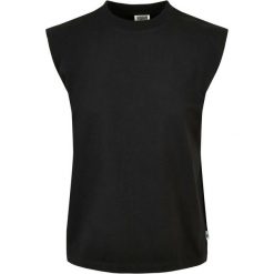 Damski tank top z wyściełanymi ramionami Urban Classics. Czarne topy damskie Urban Classics, bez wzorów, bez kołnierzyka, bez ramiączek. Za 108.00 zł.