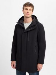 Strellson Parka Mężczyźni Sztuczne włókno czarny, 52. Czarne parki męskie Strellson, m, bez wzorów, z włókna, bez kołnierzyka. Za 1,749.95 zł.