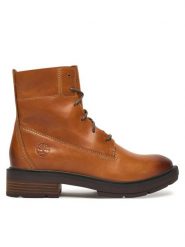 Timberland Trzewiki Brimfield TB0A43AXEM41 Brązowy. Brązowe botki damskie Timberland, bez wzorów, ze skóry, bez obcasa, na płaskiej podeszwie, bez zapięcia. Za 639.99 zł.