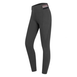 Damskie legginsy jeździeckie z pełną przyczepnością ELT Nala. Szare legginsy damskie ELT, bez wzorów, z elastanu. Za 246.50 zł.