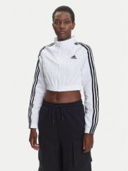 Adidas Bluza Teamgeist adicolor JZ8275 Biały Slim Fit. Białe bluzy damskie Adidas, l, bez wzorów, z syntetyku, bez ramiączek, bez kaptura. Za 219.99 zł.