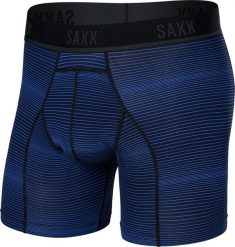 SAXX Bokserki do biegania/ bokserki męskie sportowe SAXX KINETIC Light paski - niebieskie S. Niebieskie bokserki męskie Saxx, bez wzorów. Za 116.99 zł.