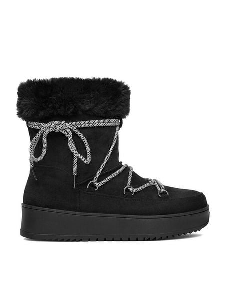 Jenny Fairy Śniegowce WS290101-01 Czarny. Czarne śniegowce damskie Jenny Fairy, z materiału, bez zapięcia. Za 119.99 zł.