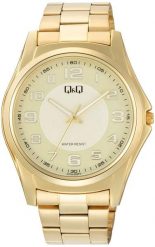 Zegarek męski QQ C41A-005P złoty. Żółte zegarki męskie Q&Q, bez wzorów, złote. Za 169.00 zł.