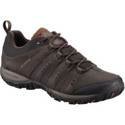 Buty trekkingowe męskie Columbia Woodburn Ii. Brązowe trekkingi męskie Columbia, z materiału, bez zapięcia. Za 524.00 zł.