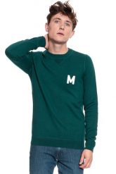 MUSTANG Emil C Jumper MĘSKI SWETER KLASYCZNY DEEP TEAL 1008650 6433. Swetry męskie Mustang, m, bez wzorów, klasyczne, bez kołnierzyka, bez ramiączek. W wyprzedaży za 69.99 zł.