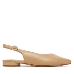 Sandały Lasocki. Brązowe sandały damskie Lasocki, bez wzorów, bez obcasa, na płaskiej podeszwie, bez zapięcia. Za 179.99 zł.