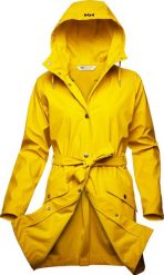 Helly Hansen Kurtka damska W Kirkwall II Raincoat Essential yellow r.L. Żółte kurtki sportowe damskie Helly Hansen, l, bez wzorów, bez ramiączek, bez kaptura. Za 599.99 zł.