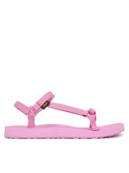 Teva Sandały Original Universal Slim 1150110 Różowy. Czerwone sandały damskie Teva, bez wzorów, z materiału, bez obcasa, na płaskiej podeszwie, bez zapięcia. Za 299.99 zł.