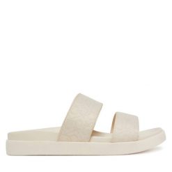 Klapki Calvin Klein. Klapki damskie Calvin Klein, bez wzorów, bez obcasa, bez zapięcia. Za 259.99 zł.