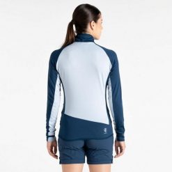 Bluza damska Dare 2B Emerging Core. Niebieskie bluzy damskie Dare 2B, m, bez wzorów, z elastanu, bez ramiączek, bez kaptura. Za 95.00 zł.