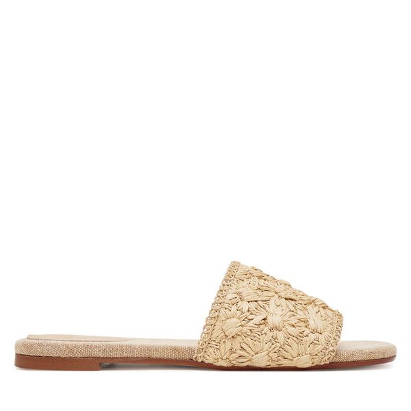 Klapki Castañer. Brązowe klapki damskie Castañer, bez wzorów, bez obcasa, bez zapięcia. Za 629.99 zł.