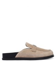 Tory Burch Klapki Lee Lee Mule 177967 Beżowy. Brązowe klapki damskie Tory Burch, bez wzorów, ze skóry, bez obcasa, bez zapięcia. Za 1,659.00 zł.