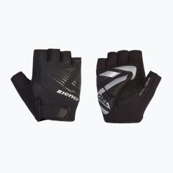 Rękawiczki rowerowe męskie ZIENER Crudt-Z. Czarne rękawiczki męskie Ziener, bez wzorów, z elastanu. Za 73.99 zł.