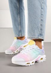 Biało-Różowe Buty Sportowe Sneakersy Ozdobione Tłoczeniem Zolzivia. Białe obuwie sportowe damskie Born2be, z aplikacjami, z jeansu, bez zapięcia. Za 119.99 zł.