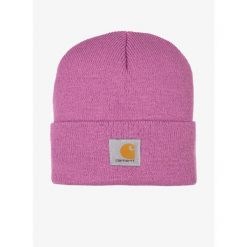 Czapka Carhartt Watch Hat - thistle. Fioletowe czapki damskie Carhartt, bez wzorów, sportowe. Za 69.99 zł.