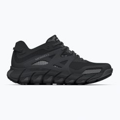 Buty turystyczne męskie Merrell Maipo Explorer Aerosport. Czarne buty zimowe męskie Merrell, bez wzorów, bez obcasa, bez zapięcia. Za 389.99 zł.