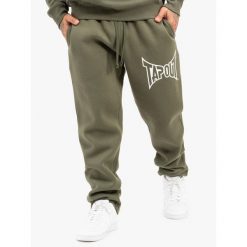 Spodnie dresowe klasyczne Tapout Basic. Białe spodnie sportowe męskie TAPOUT, m, bez wzorów, z dresówki, na fitness i siłownię. Za 185.00 zł.