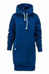 Bluza sportowa z kapturem damska DEEP TRIP Luzak. Niebieskie bluzy damskie DEEP TRIP, l, bez wzorów, z bawełny, klasyczne, bez ramiączek, z kapturem. Za 369.00 zł.