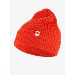 Czapka zimowa Fjallraven Rib Hat - flame orange. Brązowe czapki męskie Fjällräven, na zimę, bez wzorów. Za 130.99 zł.