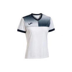 Koszulka damska Joma Eco Supernova biało-granatowa S. Białe bluzki damskie Joma, s, bez wzorów, z poliesteru, sportowe, bez kołnierzyka, bez ramiączek. Za 173.00 zł.